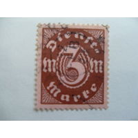 1921 Рейх. DR-DI Mi.67 Германия mi.2 euro служебные