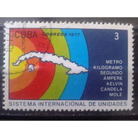 Куба 1977 Стандартизация, карта Кубы