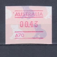 [525] Австралия 1990. Фауна.Коала. Автоматная марка.Тип II. Одиночный выпуск. MNH