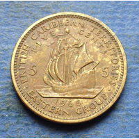 Британские Карибские территории (Карибы) 5 центов 1965