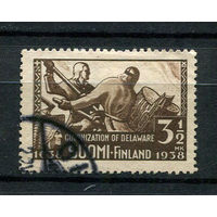 Финляндия - 1938 - Финская эмиграция в Америку - [Mi. 212] - полная серия - 1 марка. Гашеная.  (Лот 210AJ)