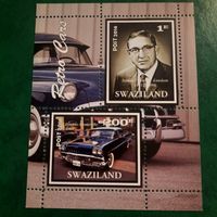 Свазиленд 2016. Классические автомобили. Малый лист