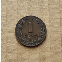 Нидерланды, 1 цент 1884 г.