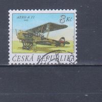 [1532] Чехия 1996. Авиация.Самолет.8 кр. Гашеная марка.