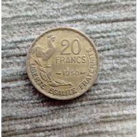 Werty71 Франция 20 Франков 1950 Гальский петушок