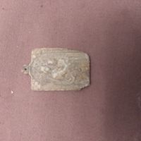 Медальон старинный, иконка, олово цинк сплав, редкий