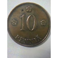 Финляндия 10 пенни 1936 г.