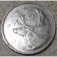 Канада 25 центов, 1986 (4-0-6)