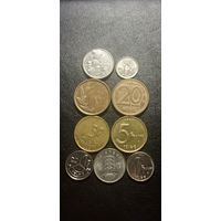 Бельгия 9 монет одним лотом - BELGIE