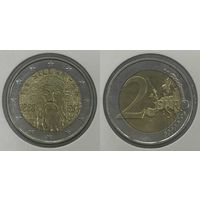 2 евро 2013 Финляндия "125 лет со дня рождения Ф. Э. Силланпяя" UNC