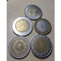 Лот биметаллических монет