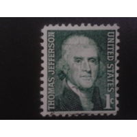 США 1968 Т. Джефферсон, 3 президент, портрет работы Рембранта