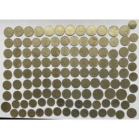 Монеты СССР с Браком листа металла одним лотом 125 шт