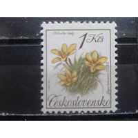 Чехословакия 1991 Цветы **