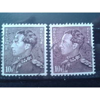 Бельгия 1936-51 Король Леопольд 3  10 франков Разный цвет, выпуск разных годов