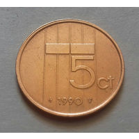 5 центов, Нидерланды 1990 г.