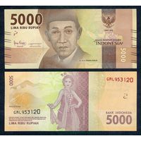 Индонезия 5000 Рупий 2016 год, UNC