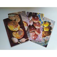 Открытки. Сладкие блюда азербайджанской кухни. 1984 год. 4 открытки
