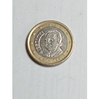 1 евро 2002 года . Испания .