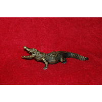 Статуэтка крокодил аллигатор , бронза