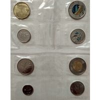 Канада набор 2017 г. 150 лет конфедерации. 8 монет в запайке. Цветные + нецветные