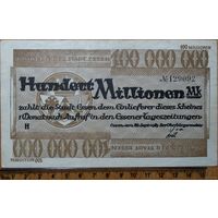 100 миллионов марок 1923г. Эссен