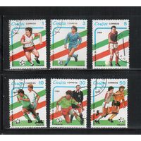 Куба-1989,(Мих.3271-3276) гаш., Спорт, ЧМ по футболу(полная серия)
