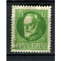 Королевство Бавария в составе Германской империи - 1916/1920 - Король Людвиг III 5Pf - [Mi.112A] - 1 марка. Гашеная.  (Лот 99CR)