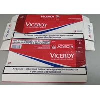 "VICEROY" RED.  упаковка от блока сигарет.
