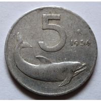 5 лир 1954 Италия