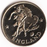 Монетовидный жетон "ЧМ по футболу 1990 Италия" страна участник Англия