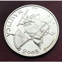 Серебро 0.500! Португалия 10 евро, 2003 Иберо-Америка - Морское дело