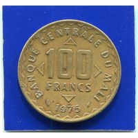 Мали 100 франков 1975 , Кукуруза , ФАО