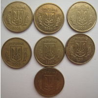 Украина 10 копеек 2003, 2005, 2007, 2009, 2011, 2014 гг. Цена за 1 шт.