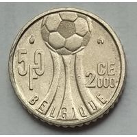 Бельгия 50 франков 2000 г. Чемпионат Европы по футболу. BELGIQUE