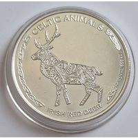 Чад 2019 серебро (1 oz) "Кельтские животные - олень" (первая монета серии)