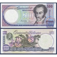 Венесуэла, 500 боливаров 1998 г., P-67f, UNC