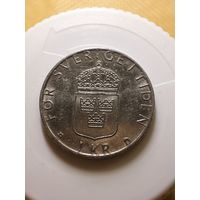Швеция 1 крона 1992 год