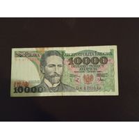 10000 Злотых. 1988 года. Польша.