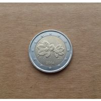 Финляндия, 2 евро 2004 г., старая карта Европы