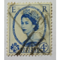 Англия 1953,55,60,65,68 гг. 4(и1) ультрамарин.