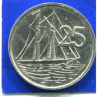 Каймановы острова 25 центов 1987