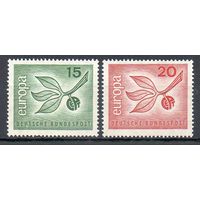 Европа ФРГ 1965 год серия из 2-х марок