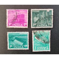 Индия 1955/ Стандарты. Промышленность. Сельское хозяйство. Ремесла. 4 марки