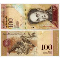 Венесуэла. 100 боливаров (образца 2008 года, P93b, UNC)