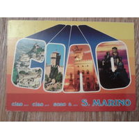 Сан-Марино 1984 замки ПК прошедшая почту