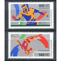 Германия (ФРГ) - 1989г. - Спорт - полная серия, MNH с отпечатком [Mi 1408-1409] - 2 марки