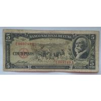 Куба 5 песо 1958 г.