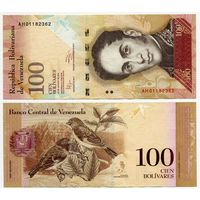 Венесуэла. 100 боливаров (образца 2014 года, P93h, aUNC)