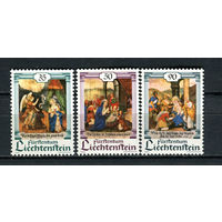 Лихтенштейн - 1990 - Рождество - [Mi. 1005-1007] - полная серия - 3 марки. MNH.  (Лот 111CQ)